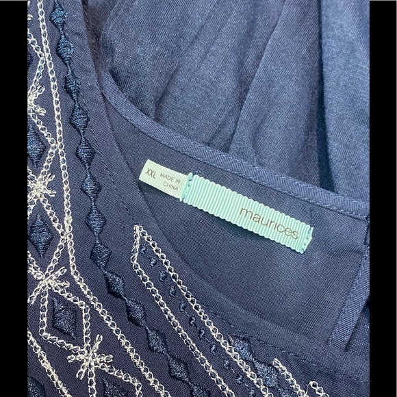 Bohemian Style Maurico Flowy Summer Top Embroidery - Picture 5 of 5